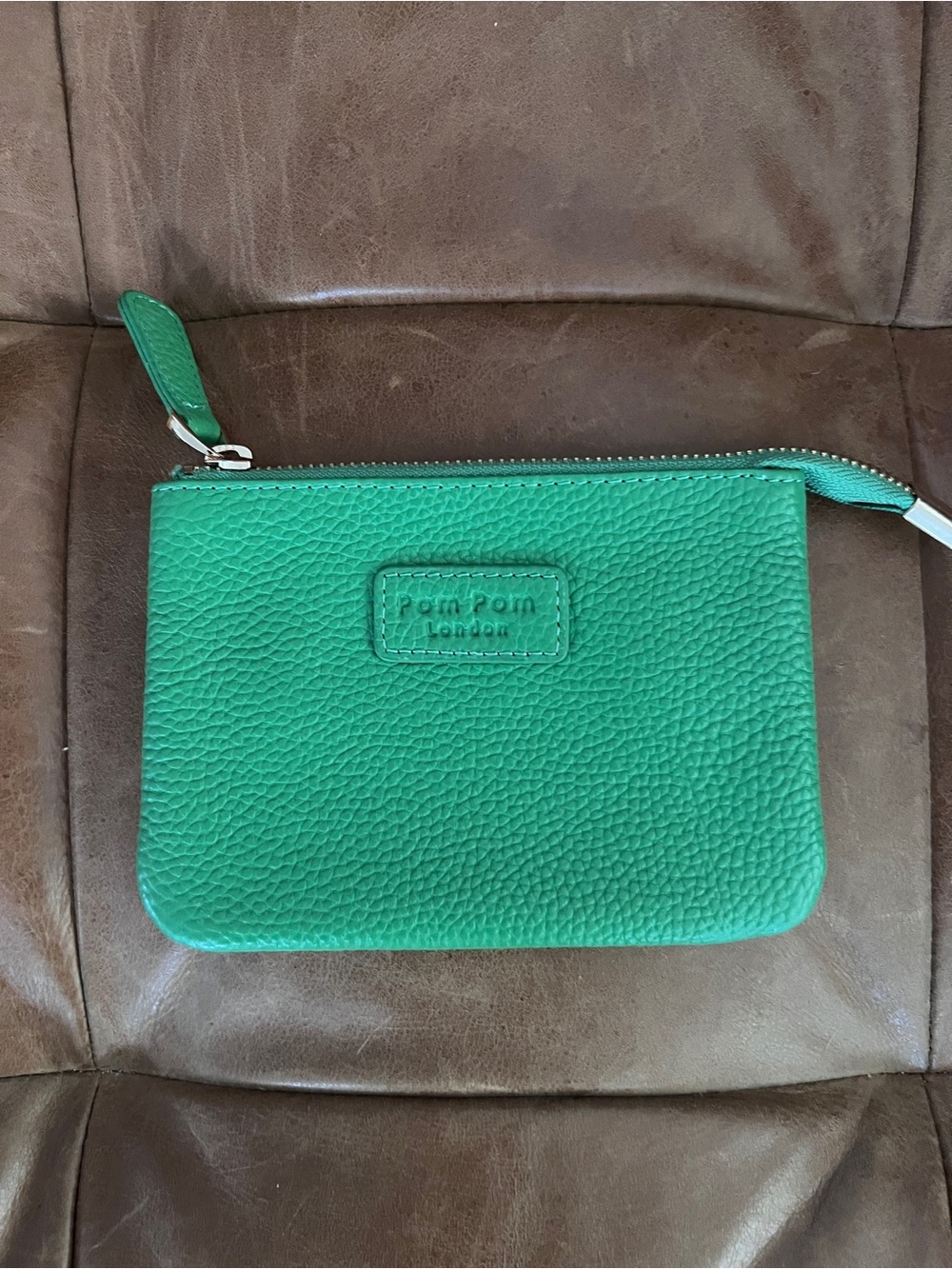Pom Pom London Chelsea Coin Purse Frog Green